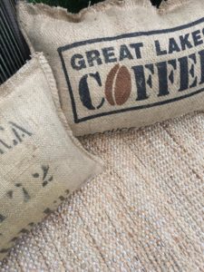 Coffee Bag Pillows Motif Event Rentals Wedding Event Rentals