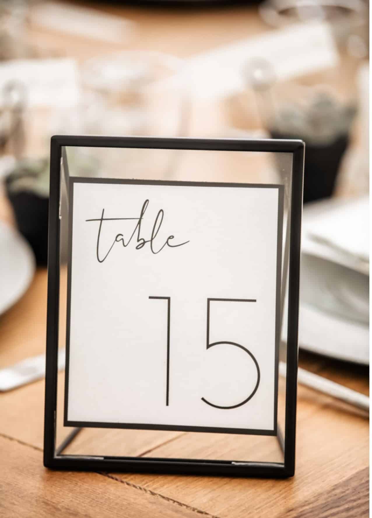 Table Numbers & Picture Frames Motif Event Rentals