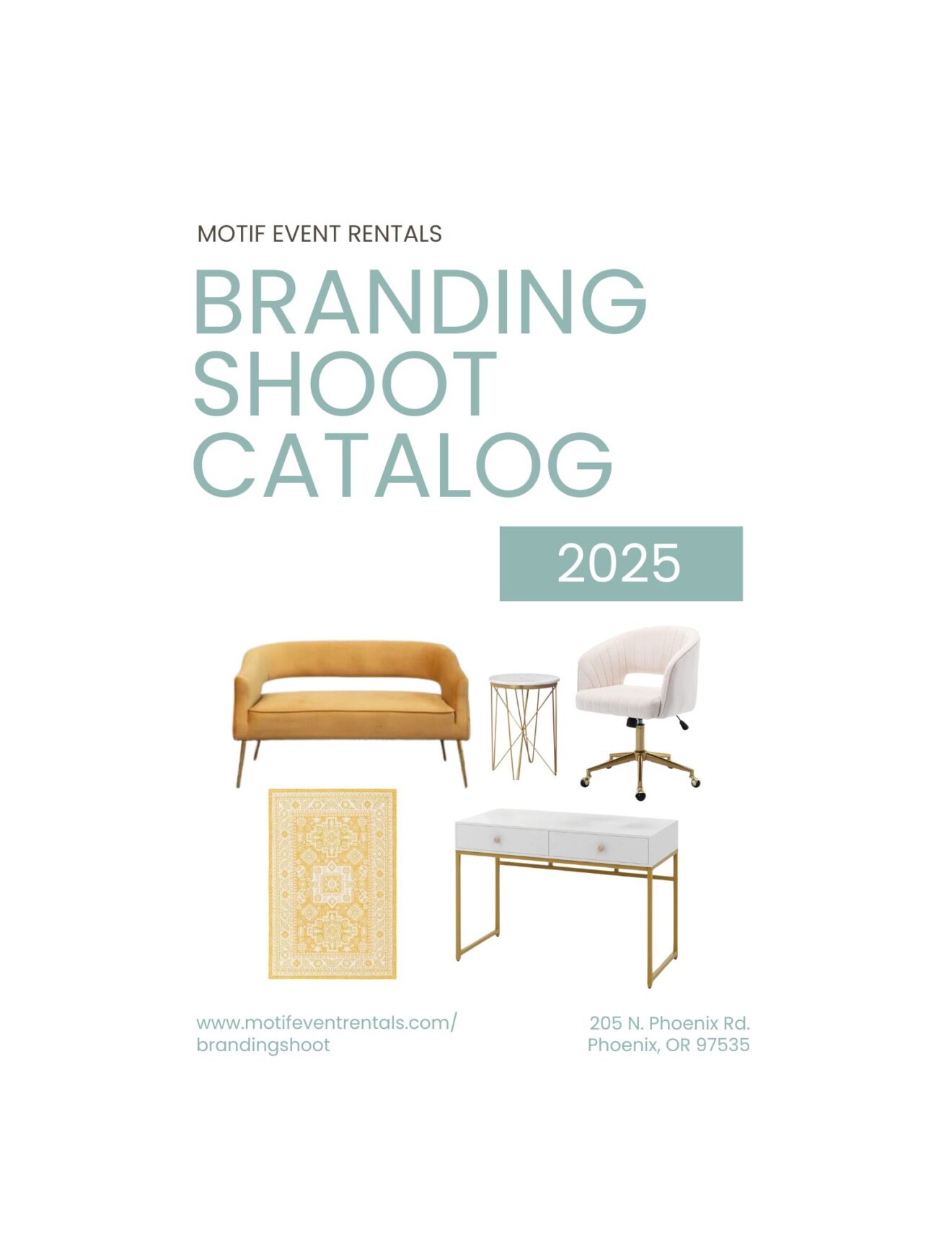 Branding Shoots Motif Event Rentals